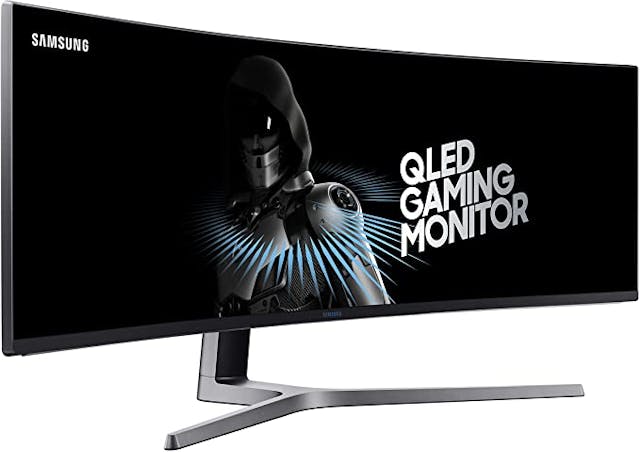 49 INCH SUPER ULTRAWIDE 32:9 CURVED GAMING MONITOR with dual 27 inch screen side by side QUANTUM DOT (QLED) TECHNOLOGY, HDR support and factory calibration provides stunningly realistic and accurate color and contrast 144HZ HIGH REFRESH RATE and 1ms ultra fast response time work to eliminate motion blur, ghosting, and reduce input lag